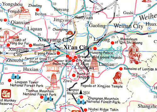 xian city carte